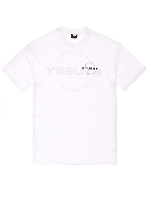 Stussy Mens City Circle SS T Shirt White - IPAXW9705